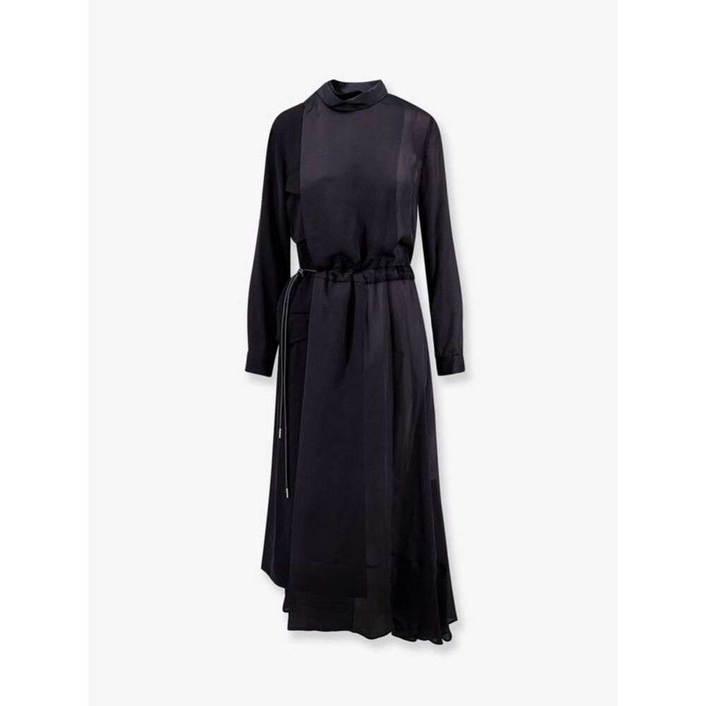 Sacai Women Dress With Satin Inserts